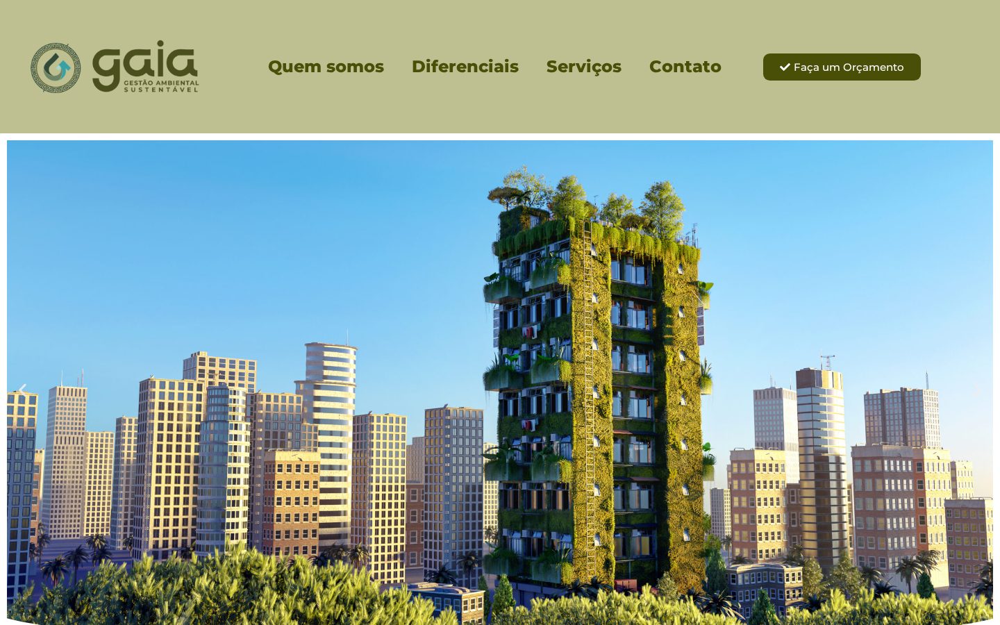 Screenshot of Gestão Gaia